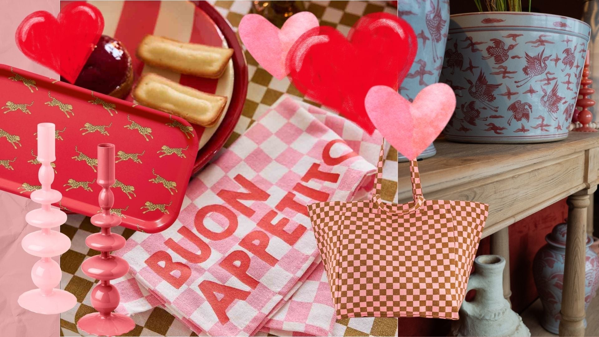 February = pink + red
