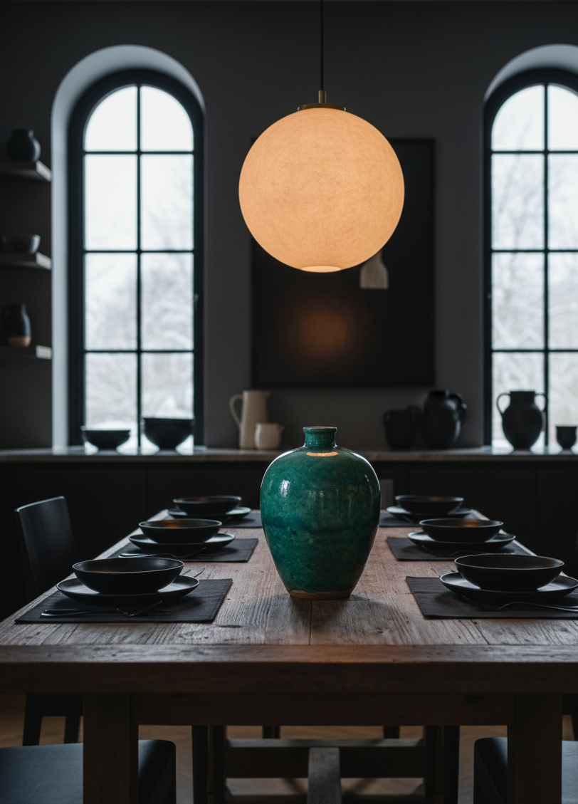 Sea green vase