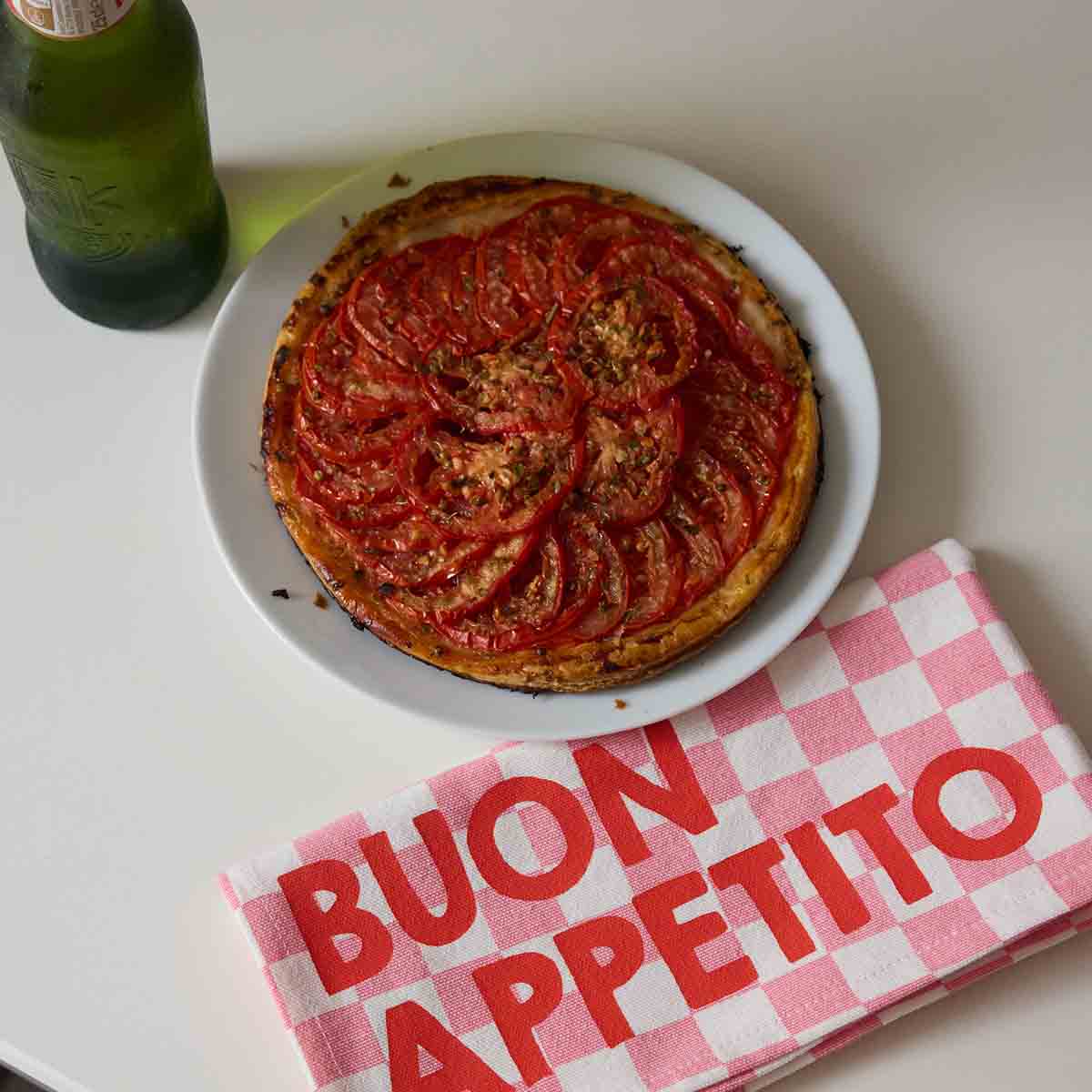 Rosa rutete servietter - Buon Appetito