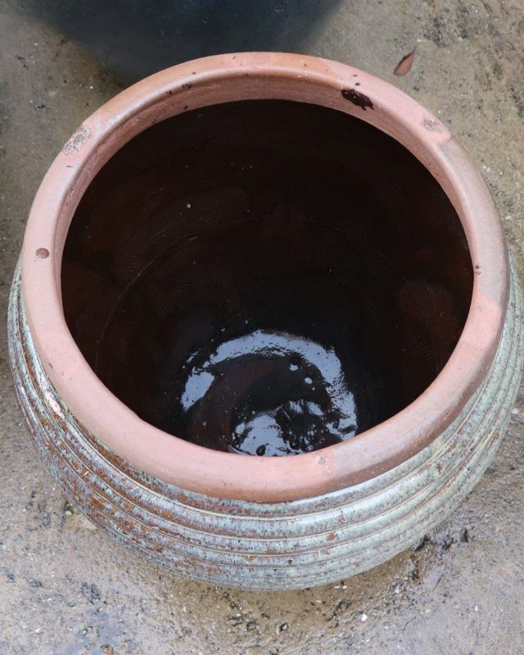 Rillet kiln blomsterpotte