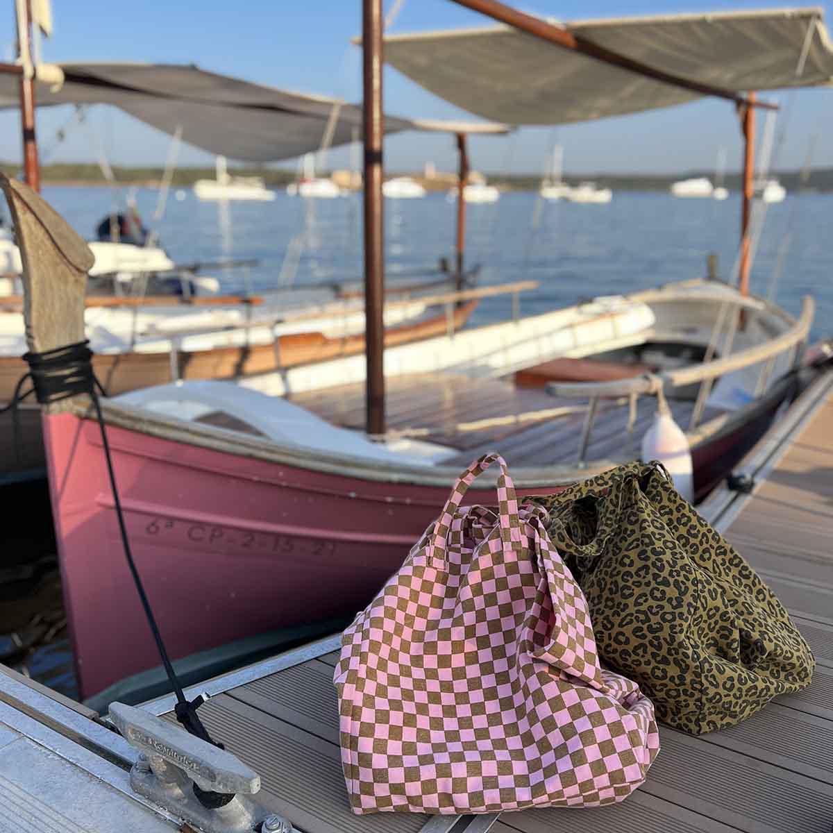Elisa Tote Bag i jordbær/karamell