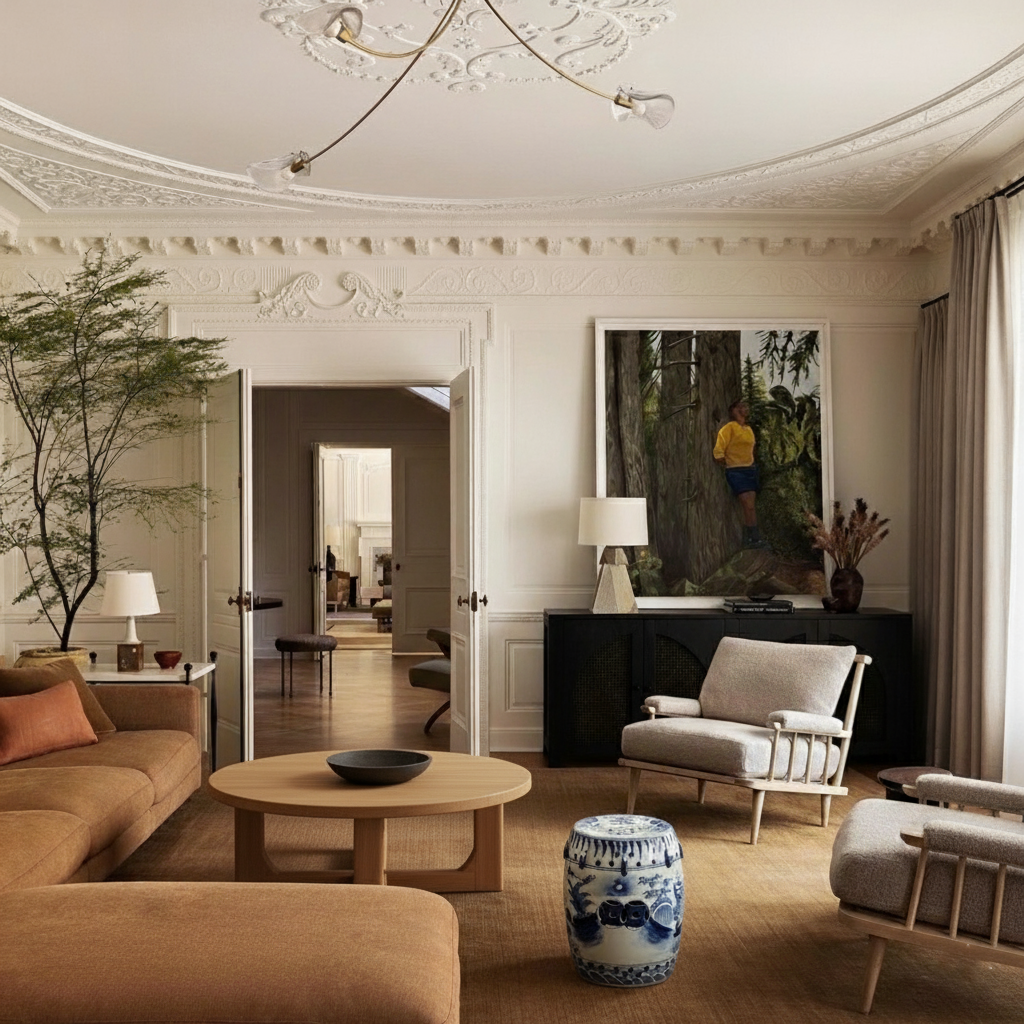 Chinoiserie Garden Stool