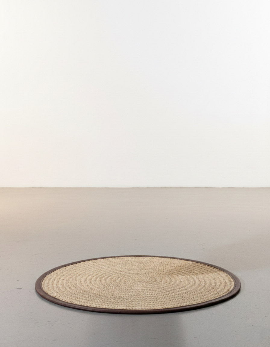 Gulvmatte - Rund Raffia