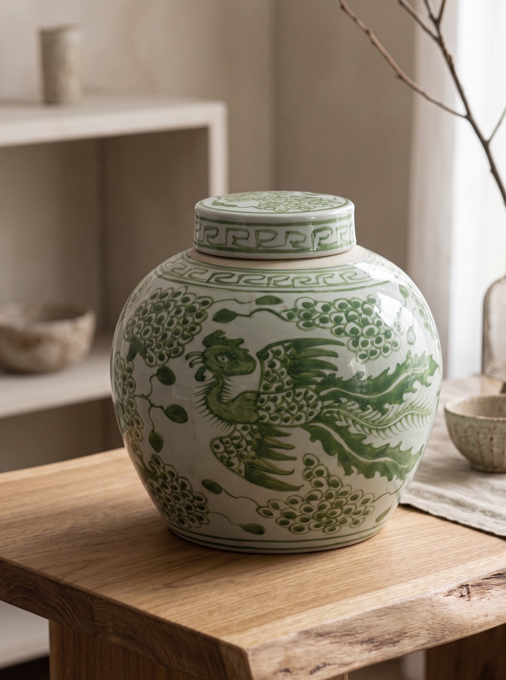 Tea Jar - Grønn Fugl