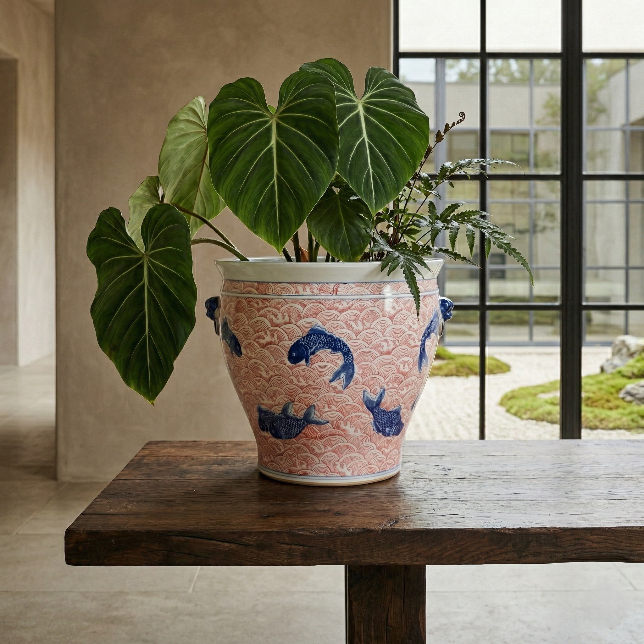 Blomsterpotte - Koi Fish