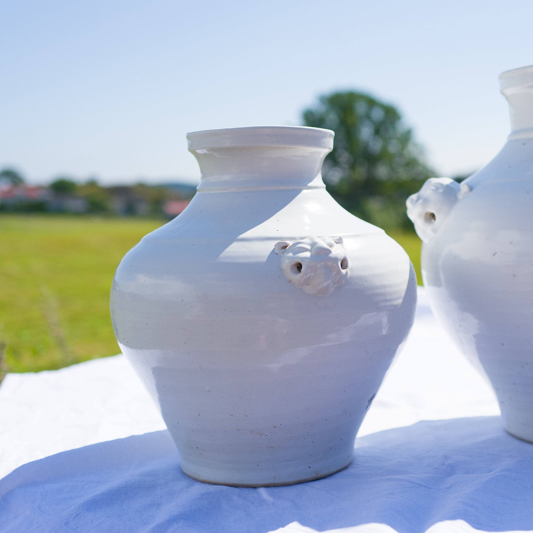 Løvehode vase