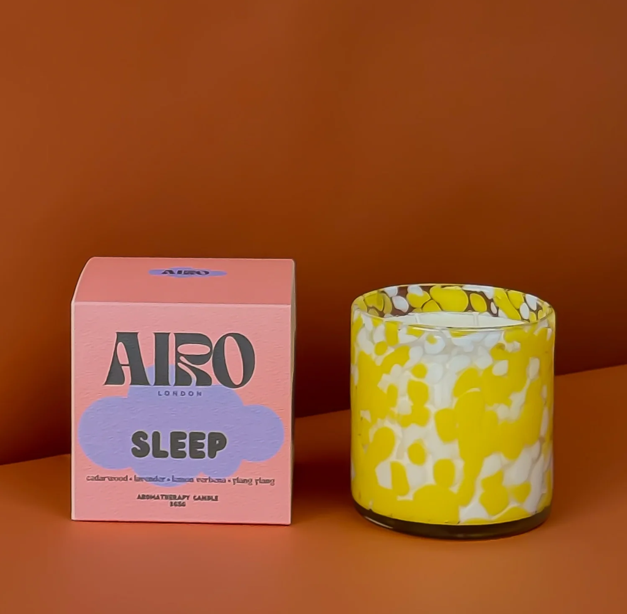 SLEEP duftlys med glass