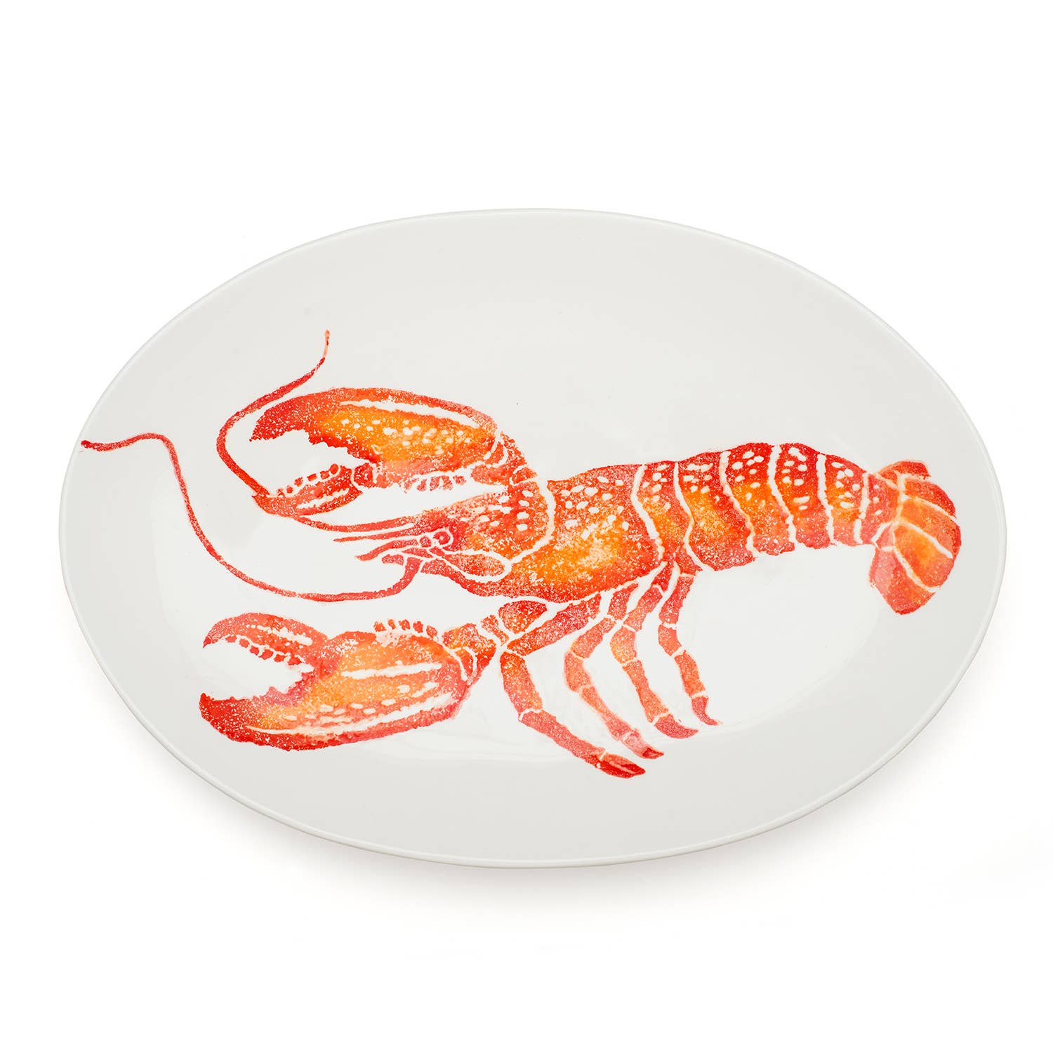 Håndmalt italiensk hummerfat