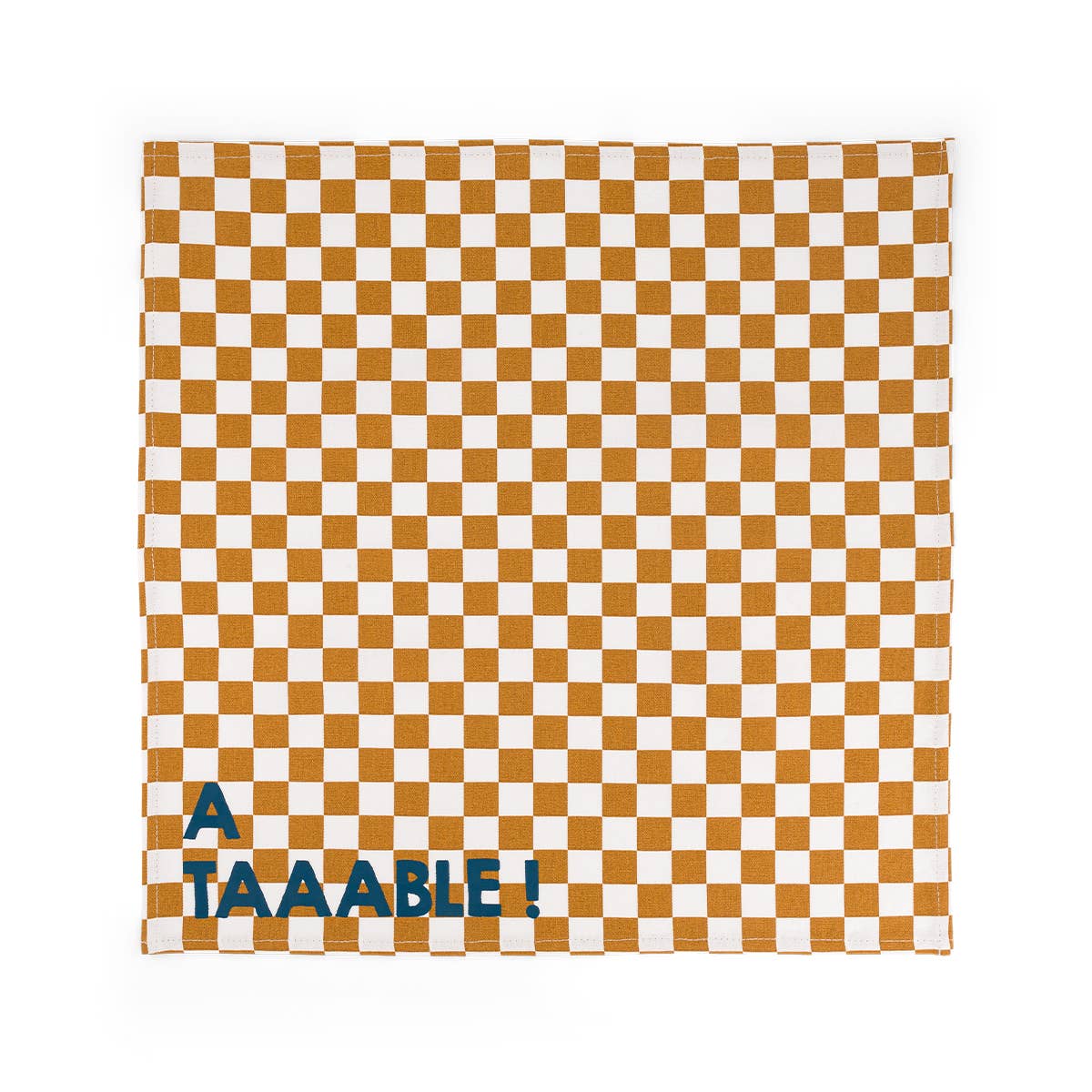Karamell-farget rutete servietter - A TAAABLE !