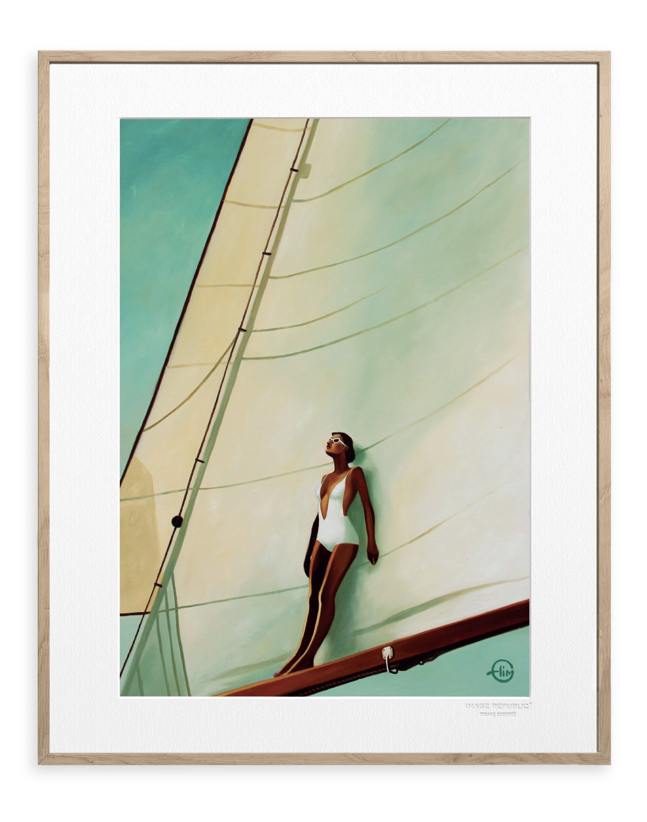 Art print: Emilie Arnoux - Big White Sail