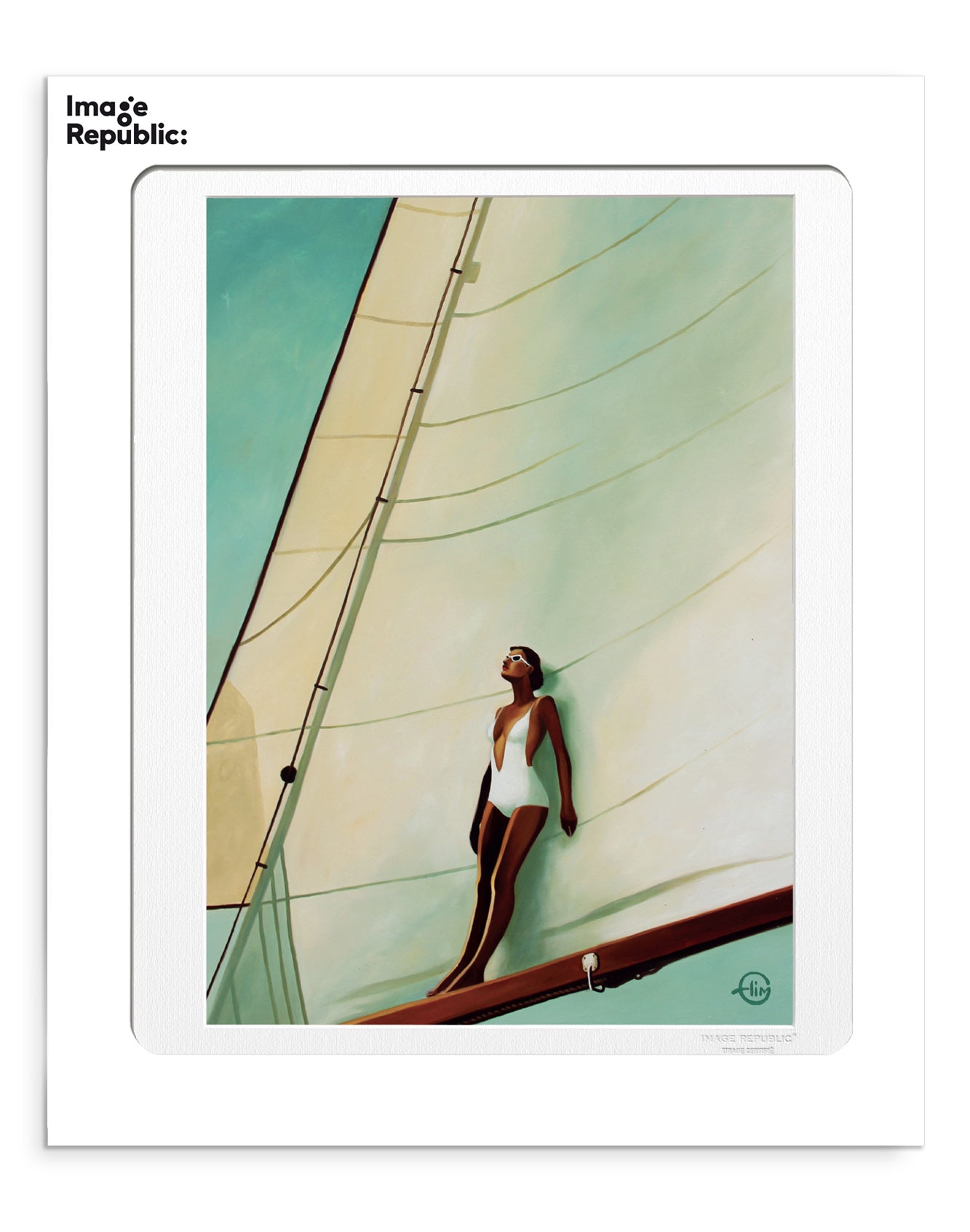 Art print: Emilie Arnoux - Big White Sail