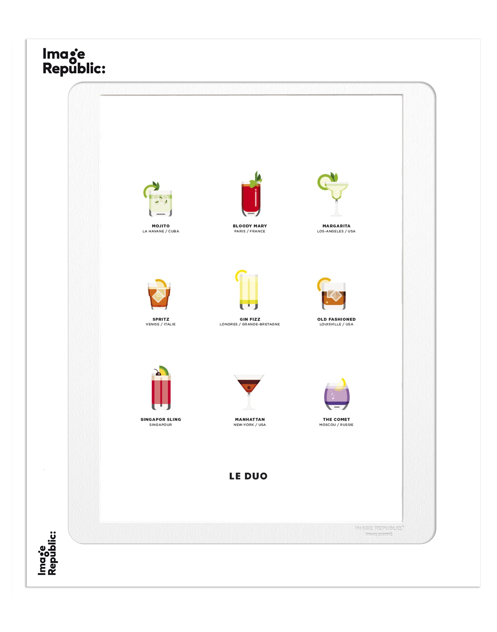 Art print: Le Duo - Cocktails