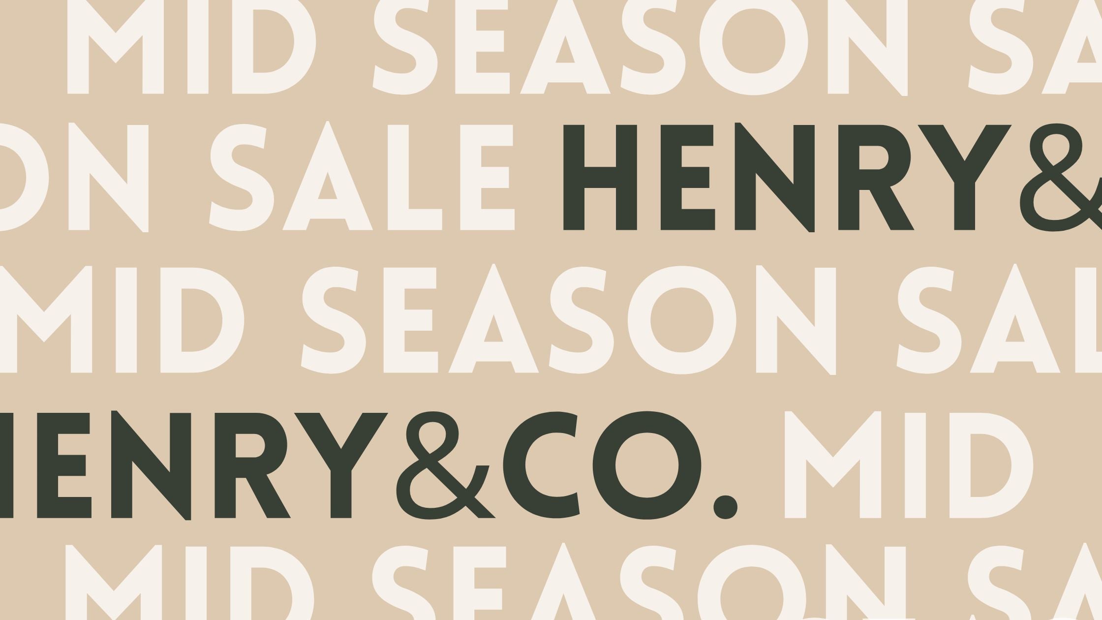 Mid-season sale