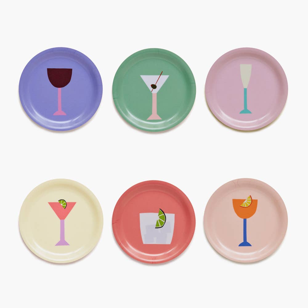 Cocktail Coasters (bordbskånere) - sett med seks