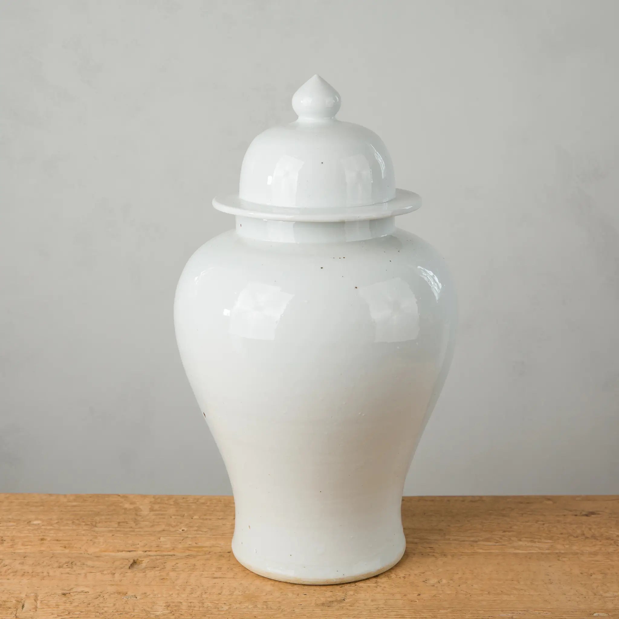 Rustikk hvit Ginger Jar