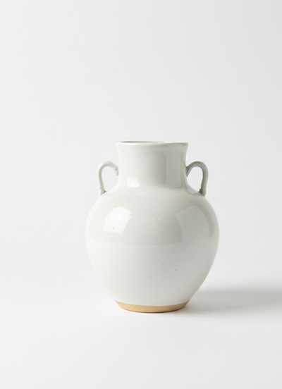 Vase - Rustikk Hvit