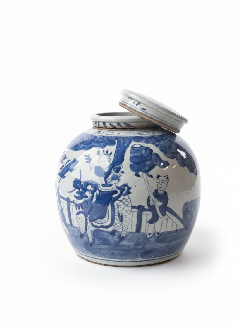 Tea Jar - Chinoiserie