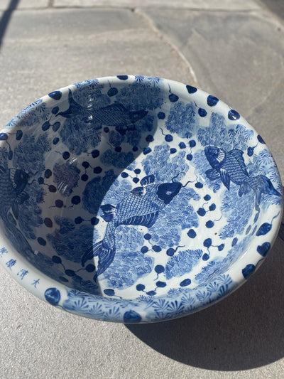 Fat - Blå Chinoiserie