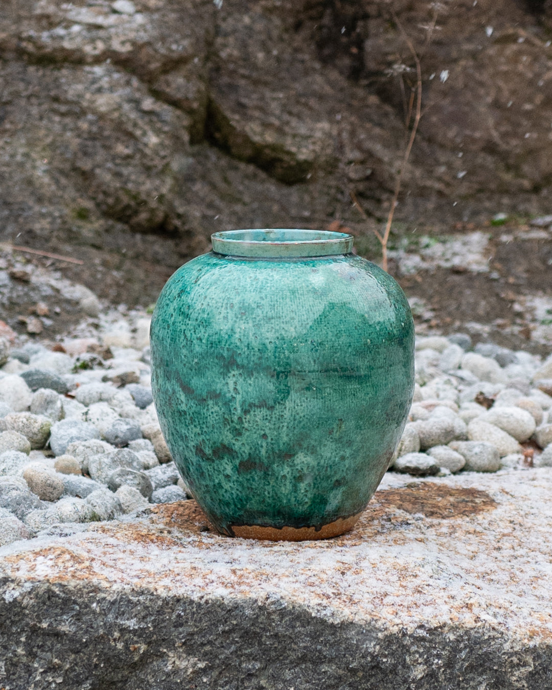 Sea green vase