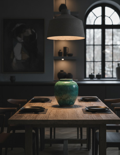 Sea green vase