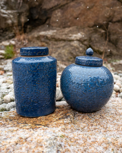 Midnight Blue Tea Jar