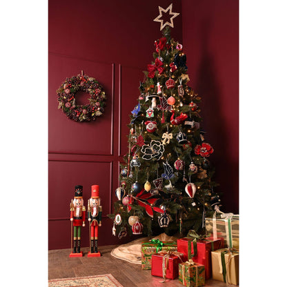 Velur sløyfe i vinrød med krystaller