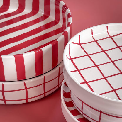 Bolle med rød striper