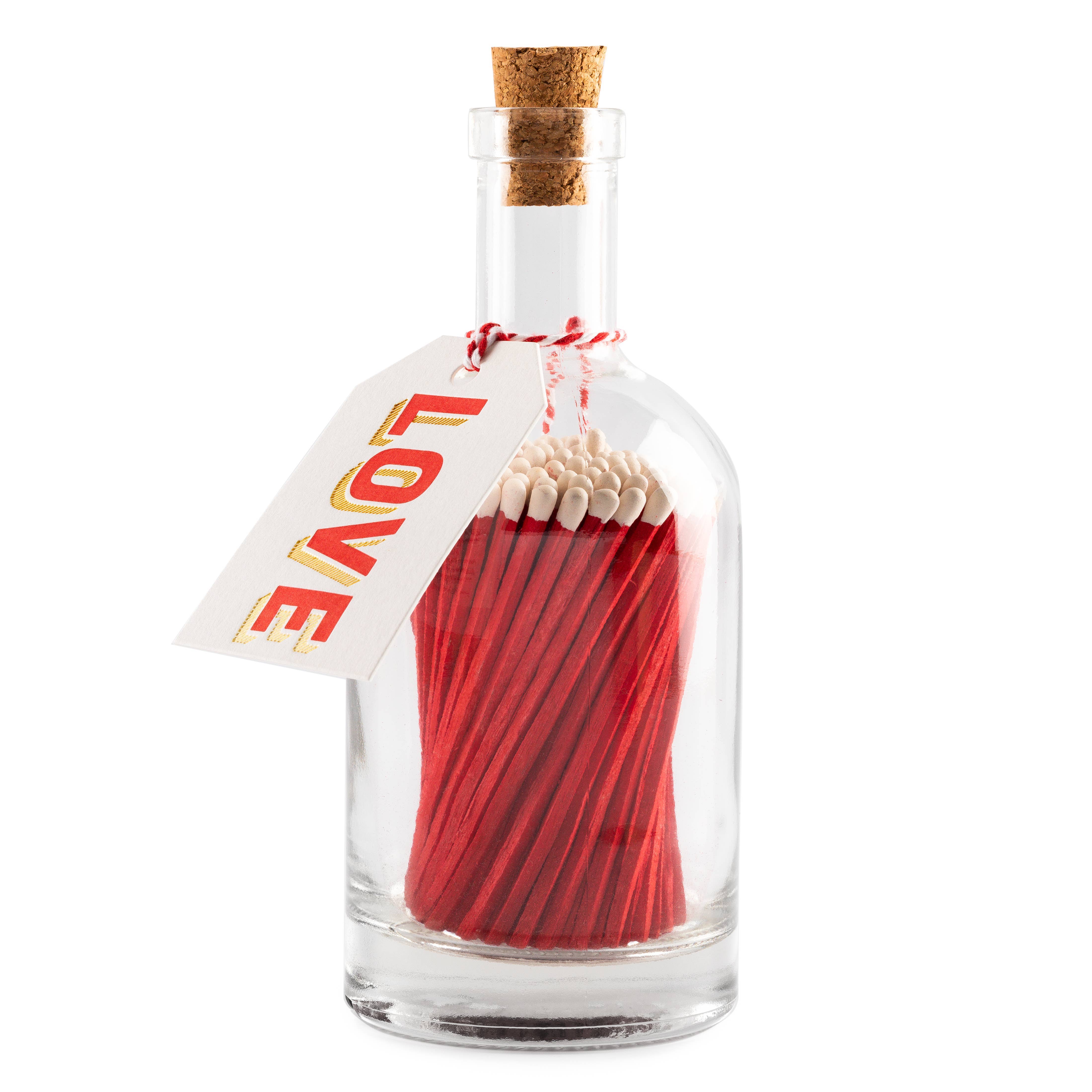 LOVE | Glass Bottle fyrstikker