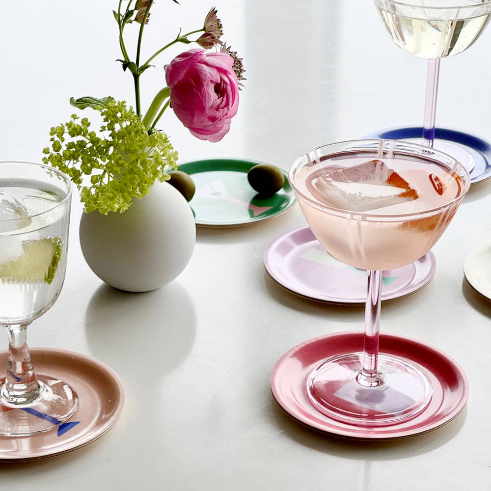 Cocktail Coasters (bordbskånere) - sett med seks