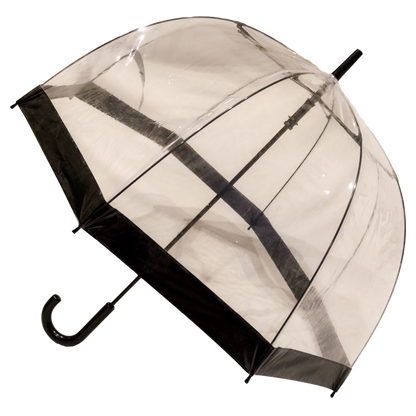 Transparent Dome Paraply med sort