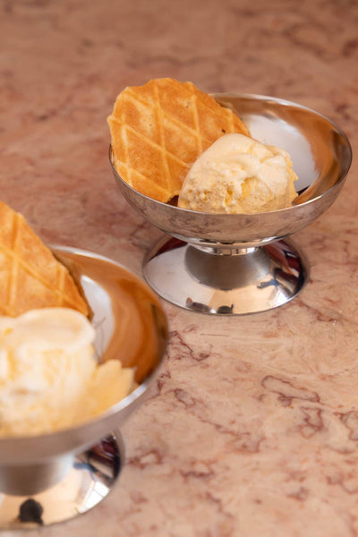 Retro Stål iskremkopp