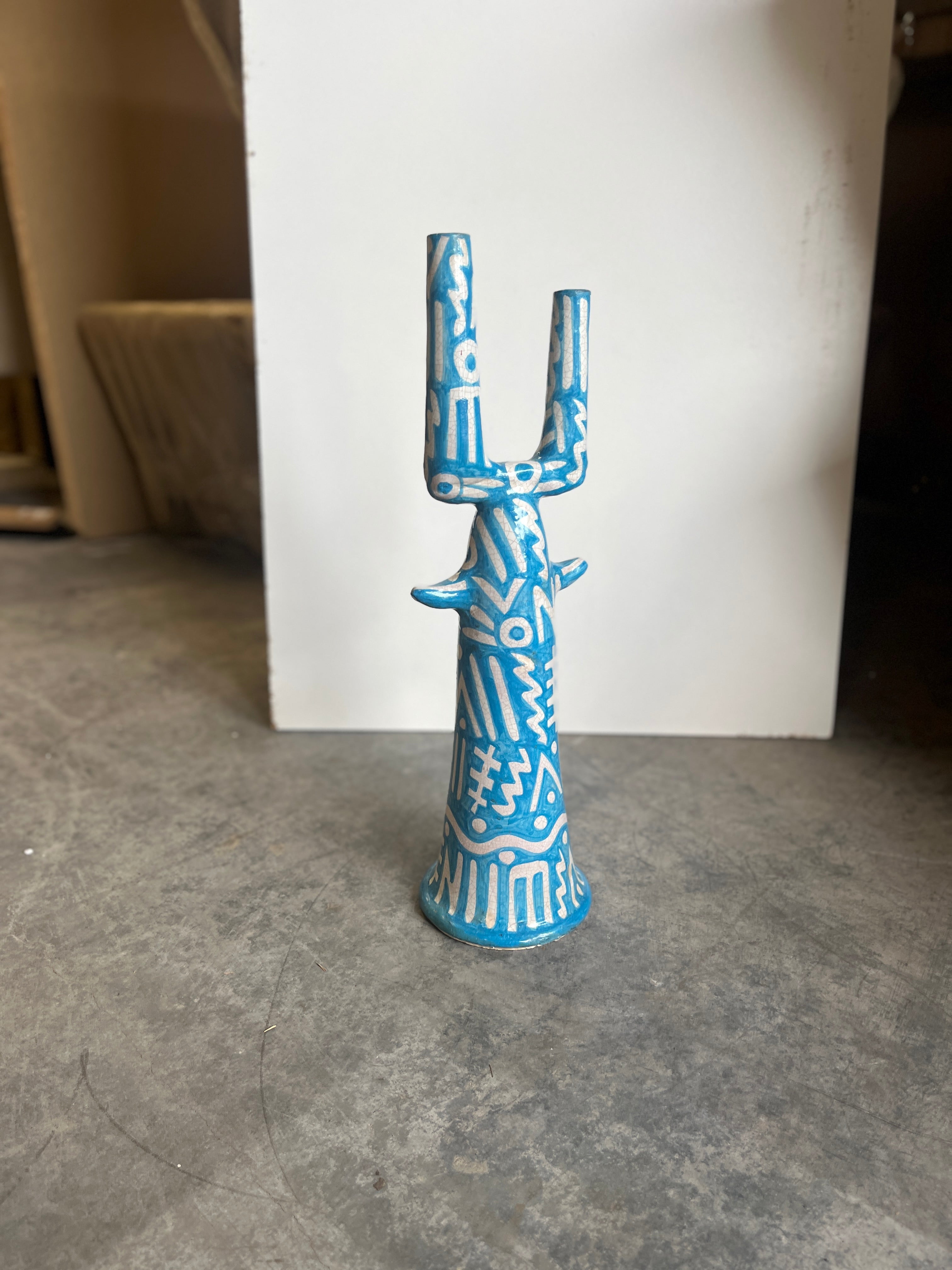 Fez figur- lys blå