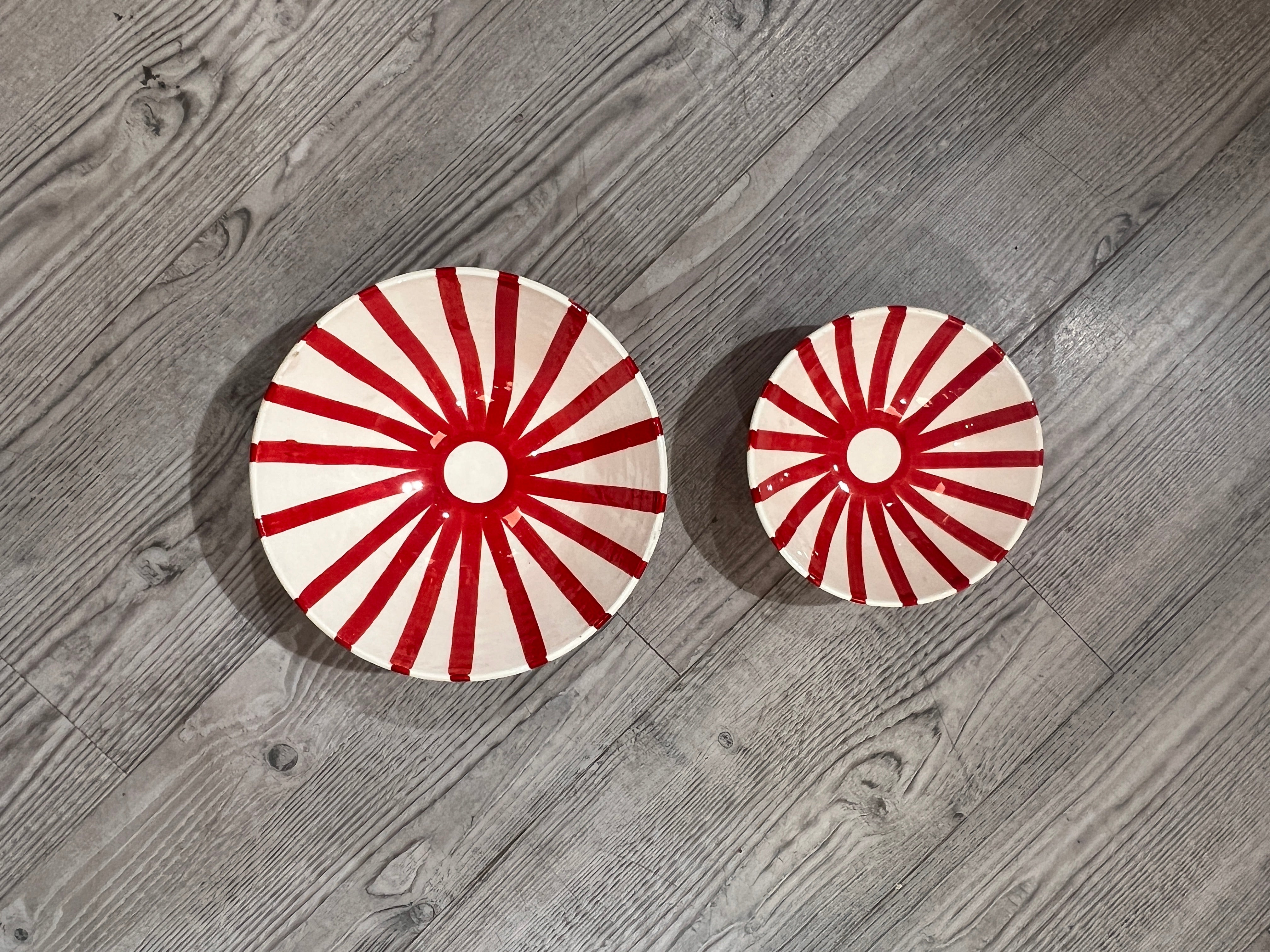 Rød sol bolle - 25 cm