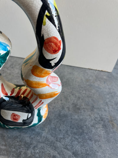 Fez vase/figur med farger