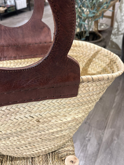 Kurvveske med rund skinnhank