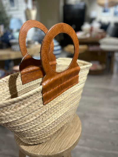 Kurvveske med rund skinnhank