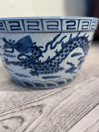 Chinoiserie drage blomsterpotte