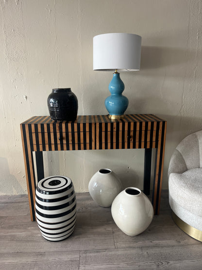 Blå bordlampe
