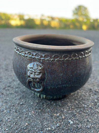 Løvehode kiln blomsterpotte