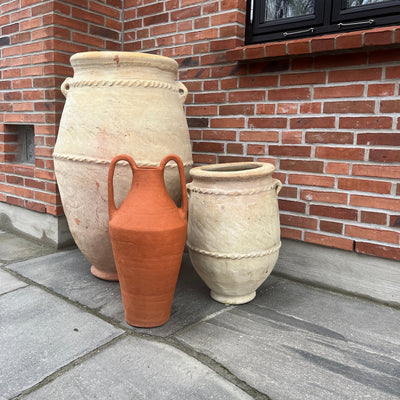 Krukke - "Antikk Stil" Terrakotta Urne