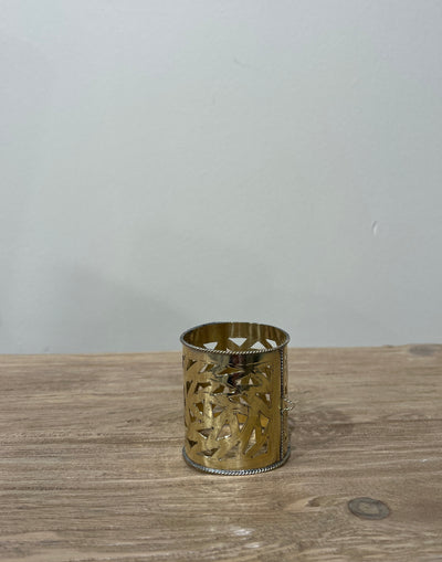 Serviettring i metall med liten avtagbar dusk