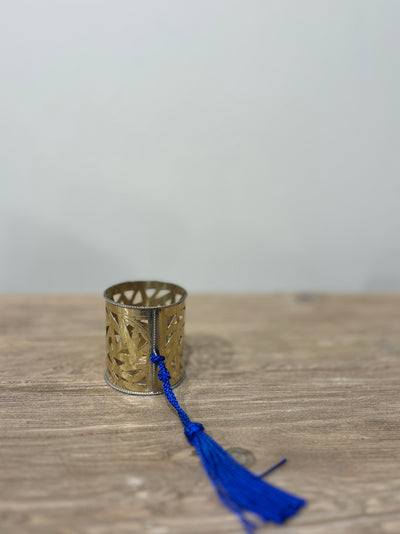 Serviettring i metall med liten avtagbar dusk