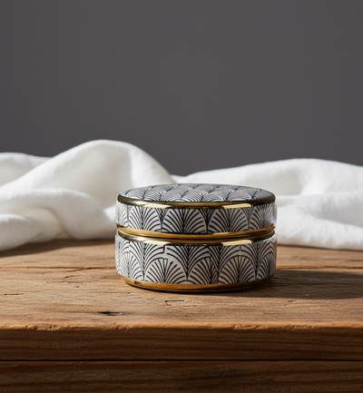 Trinket Box - Art Deco Mønster