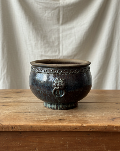 Løvehode kiln blomsterpotte