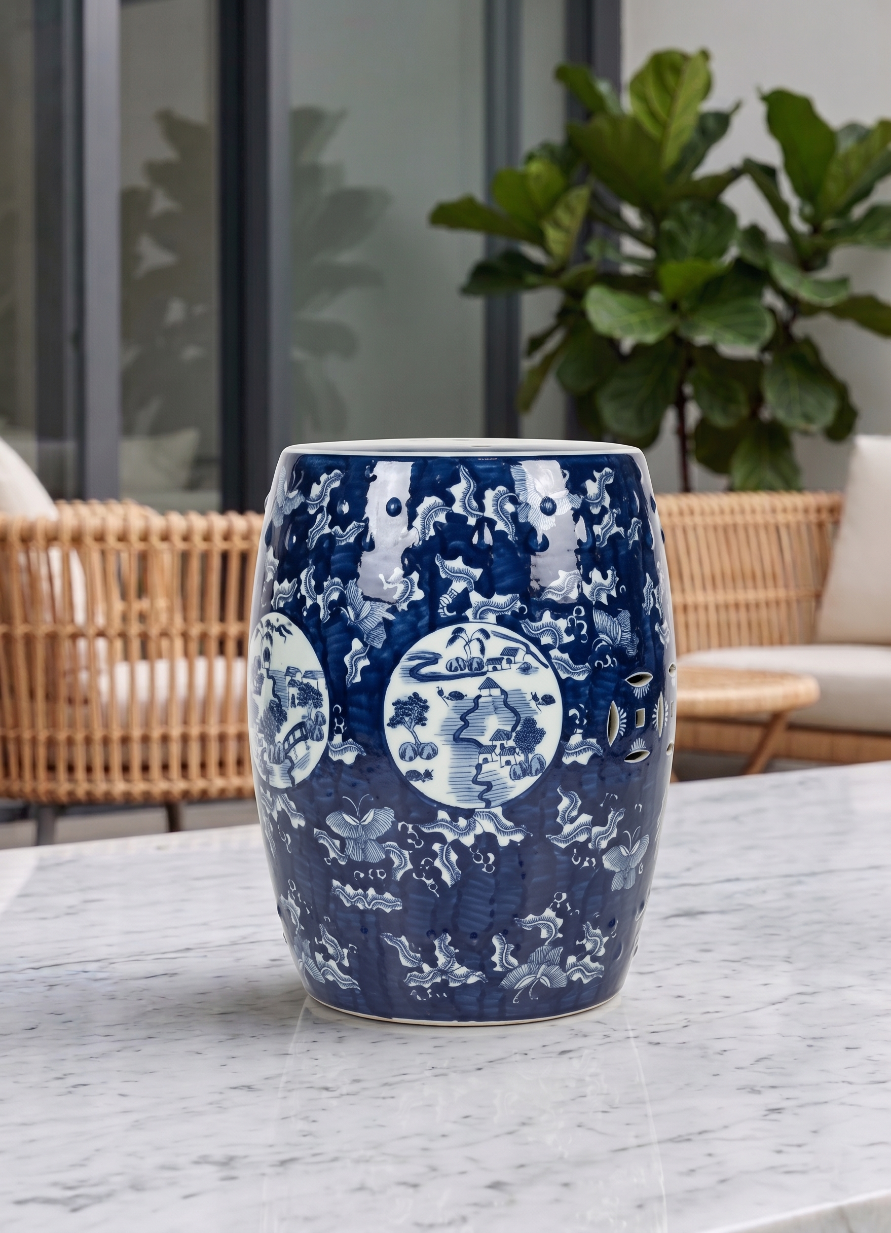Garden Stool - Blå