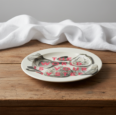 The World Is Your Oyster tallerken