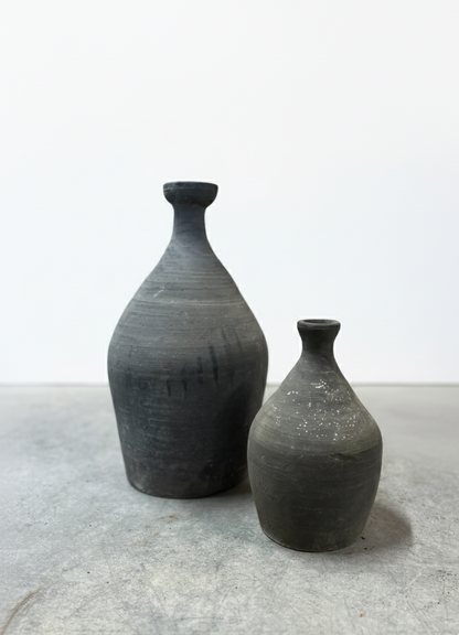 Ping sort/grå vase