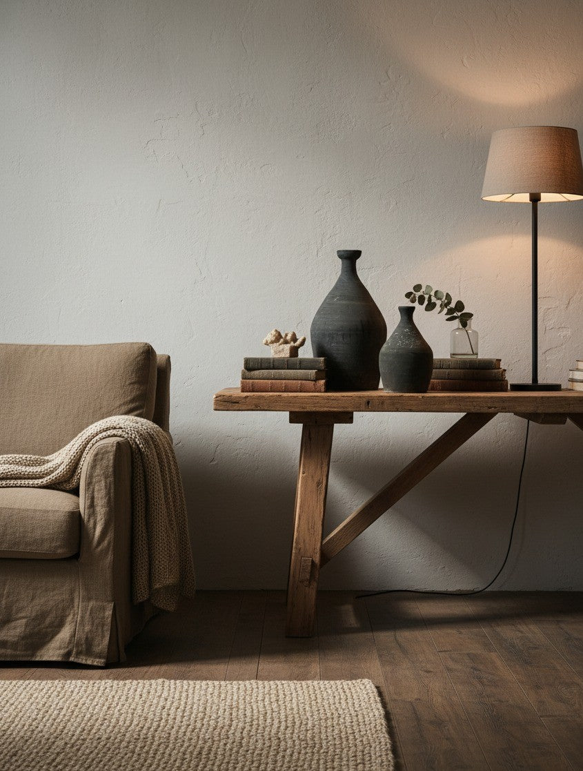 Ping sort/grå vase