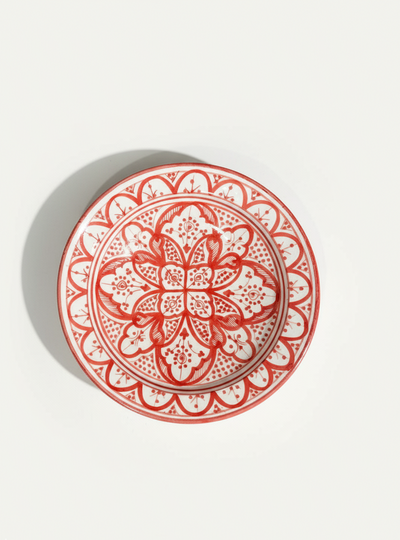 Rød marrokansk tallerken