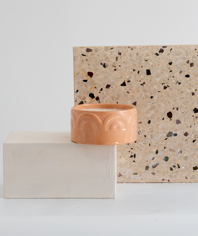 Rosa Bab Fiken duftlys